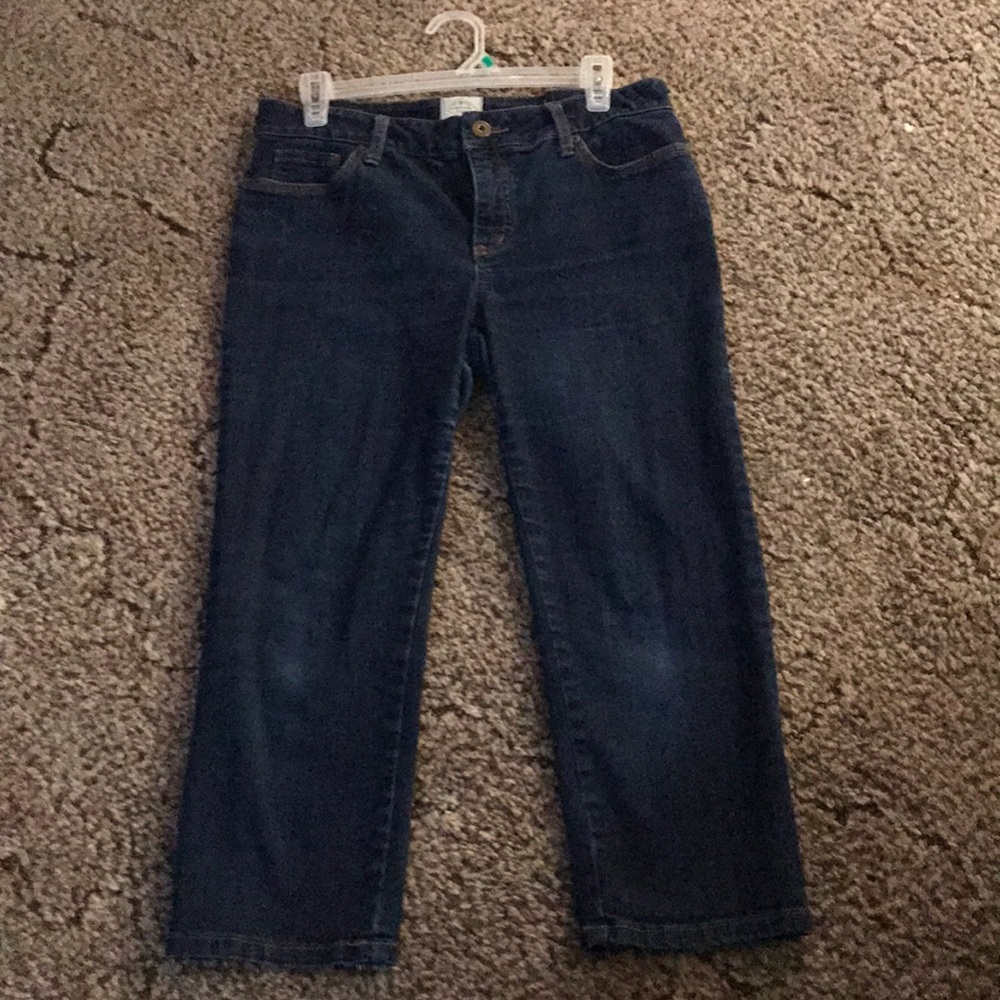 St’ Johns bay dark denim Capris!